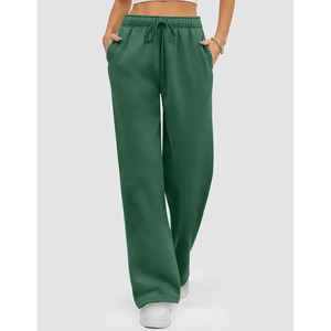 Pantalon de survêtement pour femme avec revers, 100 % coton, léger, séchage rapide, pour l'hiver, jogging, sport, fitness, entraînement, détente, personnalisable OEM - Product Image 3