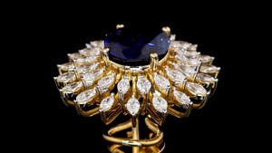 Pendientes de Lujo con Zafiro Azul Ovalado de Laboratorio y Diamante Cultivado en Laboratorio con Forma de Marquesa | Joyería de Novia y de Cóctel | OEM ODM - Product Image 6