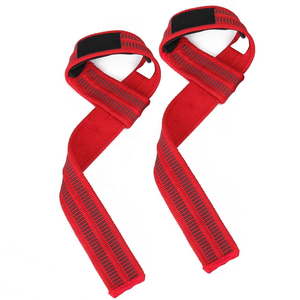 Sangle de musculation durable avec crochet, support de poignet élastique en coton robuste et personnalisé pour la gym, le fitness, l'entraînement, la force athlétique et les soulevés de terre - Product Image 3