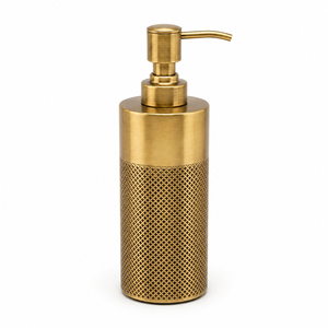 Custom Luxury Gold Soap Dispenser Stainless Steel Honeycomb Patterned Liquid Hand Wash Bottle <b>Bathroom</b> <b>Accessories</b> <b>Set</b> For Sale - Product Image 6