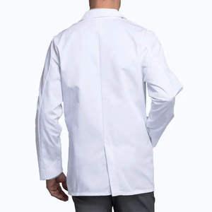 TENDANCES CLASSIQUES Blouse de laboratoire médicale unisexe pour dentiste, logo personnalisé, tissu tissé en coton et polyester doux et respirant, pour hôpital - Product Image 4