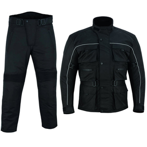 Ensemble veste et pantalon de moto unisexe, manches longues, imperméable, séchage rapide, 280g polyester/nylon, personnalisable, vêtements d'équipe - Product Image 4