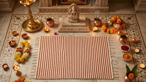 Tapis d'extérieur en coton rayé, style méditerranéen, avec dos antidérapant, lavable, pour usage domestique, tapis d'extérieur en coton tissé à la main - Product Image 3