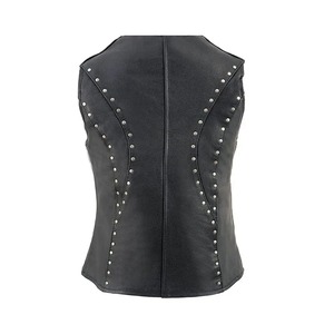 Chaleco de Motocicleta de Cuero Genuino Premium para Mujer 2026 con Cierre Triple Impermeable Estilo Urbano de Alta Gama - Product Image 2