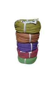 Corde en polypropylène PE UHMWPE torsadée à 3 brins, marron-rouge, en matériau vierge recyclé, haute résistance, prix bas, pour le marché marocain, en bobine - Product Image 1