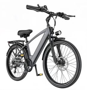 Vélo de ville EBIKE avec pneus 26*2.1, batterie au lithium 48V 10.5Ah, moteur sans balais, assistance au pédalage, freins à double disque, cadre en acier à haute teneur en carbone - Product Image 2