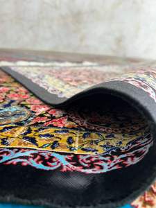 Tapis en soie pure artisanal de qualité supérieure, fait main, lavable, moderne, antidérapant, motif personnalisé, tapis de luxe pour la maison, l'hôtel, le commerce - Product Image 4