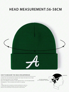 Gorros de Punto Cálidos de Invierno Unisex al por Mayor, 100% Lana Acrílica, Estilo de Imagen Bordada en 3D, Gorras Deportivas para Adultos para Actividades al Aire Libre - Product Image 5