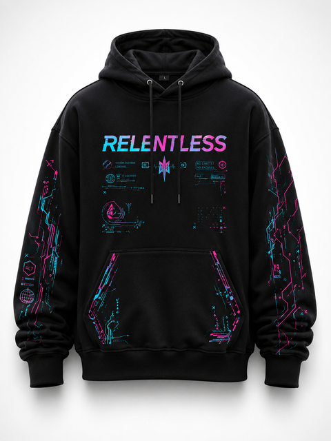 Custom Cyberpunk Graphic Print 100% Cotton Winter Hoodie Regular Fit Streetwear Techwear Pullover Sweatshirt Unisex OEM ODM