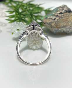 Anillo de Topacio Blanco Amatista, Gema Morada Claro, Plata de Ley, Joyería de Compromiso, Regalo para Mujer - Product Image 5