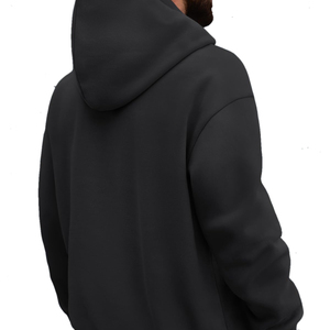 Sweat à capuche oversize décontracté en molleton de coton, streetwear, vêtements personnalisés, fabrication en gros OEM ODM pour hommes - Product Image 5