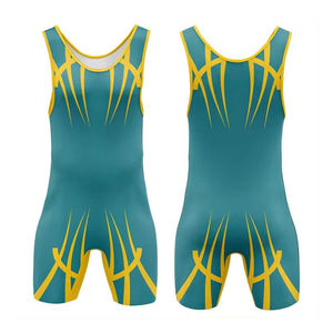 Sublimated Gym Sports <b>Wrestling</b> Unisex Custom Design Sustainable Cheap Factory Price <b>Wrestling</b> <b>Singlets</b> - Product Image 2