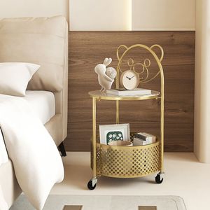 Tavolino Moderno da Divano con Ruote Bloccabili per Soggiorno, Camera da Letto e Studio - Product Image 4