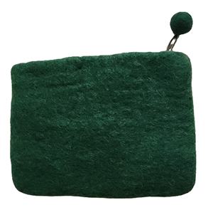Handmade High Quality Vintage Style Felt Wool <b>Coin</b> <b>Purse</b> Flag Zipper Closure - Product Image 3