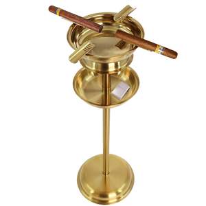 Cenicero de Cigarros Premium para Exteriores, Diseño Estable de Acero Inoxidable con Bandeja de Accesorios Extraíble - Product Image 6