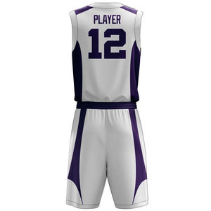 Tenue de basket-ball légère et respirante, uniforme de basket-ball de haute qualité imprimé par sublimation - Product Image 3