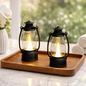 Metal <b>Black</b> <b>Lantern</b> <b>Candle</b> Holder Handcrafted Decorative Hanging <b>Lantern</b> for Home Decor - Product Image 4