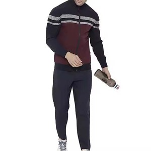 Conjunto Deportivo para Hombre con Bloques de Color, Sudadera Casual de Manga Larga con Cuello Redondo y Bolsillos Laterales, Poliéster y Algodón, Ropa de Otoño - Product Image 5
