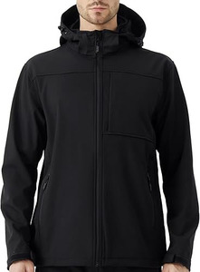Veste softshell Pinnacle Peak Softshell – Veste de randonnée pour homme en noir nuit, extensible dans 4 directions et dotée d'un protection thermique - Product Image 2