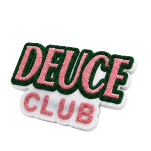 Patch brodé en chenille rose, blanc et vert, badge décoratif pour vestes, chemises, sacs, casquettes et accessoires vestimentaires - Product Image 6