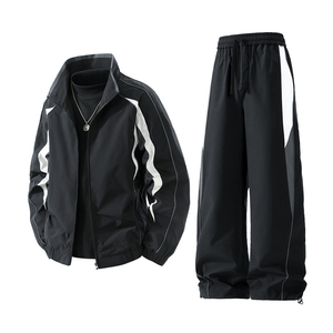 Conjunto de Chándal Cortavientos Impermeable con Capucha para Hombre, Diseño Personalizado, Material Ligero, Chaqueta con Cordón Ajustable, Venta al por Mayor - Product Image 5