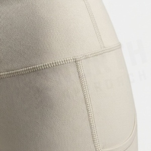 Autumn Winter Women's High Waist Seamless Fleece Warm Slim Thin Casual Sports Fitness Leggings Solid Pattern Sportswear - Product Image 5