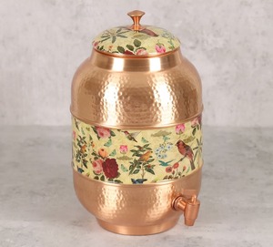 Traditional Copper Double Wall Eco-Friendly <b>Water</b> Dispenser for Home and Office with Convenient Hot and Cold <b>Water</b> Access - Product Image 5