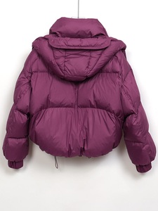 Nouvelle Veste Courte Matelassée Vintage à Carreaux Blanche en Coton pour Femme, Collection Automne Hiver 2026, Coupe Ample avec Poches Zippées en Fibre de Polyester - Product Image 2