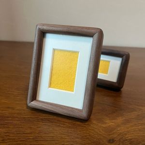 <b>Rustic</b> Walnut Wood Photo <b>Frame</b>, Solid Hardwood, Anniversary Gift - Product Image 6