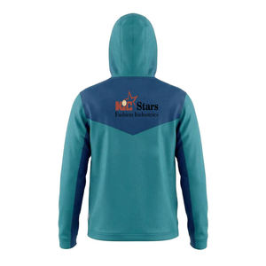 Sudadera con Capucha de Dos Tonos para Hombre, Sudadera de Alta Calidad con Paneles en Contraste, Chaqueta Informal con Capucha y Cremallera Completa - Product Image 5