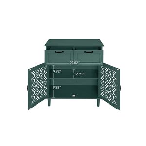 Mobile Americano con 2 Ante e 2 Cassetti per Camera da Letto, Soggiorno e Studio, per Arredamento Casa - Product Image 6