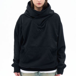 Ensemble de survêtement hiver en coton 100% pour homme, coupe oversize, avec capuche intégrale respirante, style urbain, fermeture éclair, jogging - Product Image 2