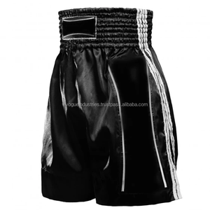 Shorts de boxe et de grappling légers et respirants, imprimés par sublimation, 100% polyester 220g, logo personnalisé sur le devant, fabrication sur mesure, vêtements de combat - Product Image 3