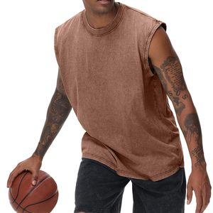 Vêtements de sport pour hommes, débardeurs de fitness à séchage rapide pour l'été, débardeurs de basketball sans manches - Product Image 4
