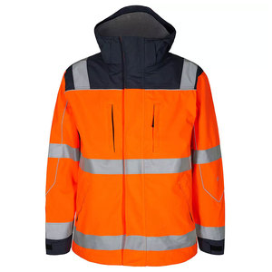 Vêtements de travail d'hiver à haute visibilité réfléchissants, imperméables, respirants, en tissu, vestes de sécurité pour la construction - Product Image 1
