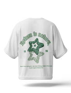 Camiseta Oversize Lisa con Hombros Caídos y Estampado Gráfico - Compra Camisetas de Algodón Grueso de Alta Calidad para Hombre - Product Image 2