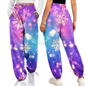 PURITY SPORTS Women Plus Size Winter Mid Waist Flat Front Drawstring Closure Straight Full Length Workout <b>Trouser</b> New - Product Image 6