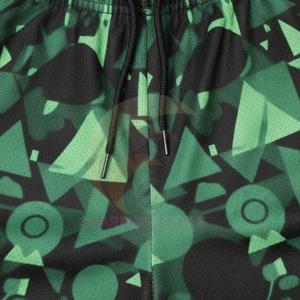 Shorts de basketball en polyester à taille élastique pour hommes, personnalisables avec logo, pour le sport et la course à pied - Product Image 3