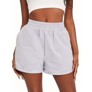 Pantalones cortos deportivos casuales para hombre, de algodón, estilo francés, holgados, para gimnasio, entrenamiento, con múltiples bolsillos, cintura elástica, logotipo personalizado - Product Image 2