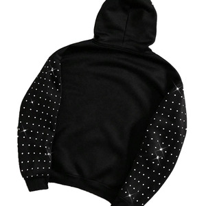 Sudadera con Capucha de Algodón 100% con Pedrería, Unisex, Oversize, Casual, Tejida, Estilo Urbano, para Invierno, Precio Económico para Hombre - Product Image 3
