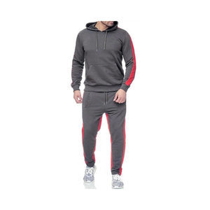 ARTIZ INTERNATIONAL Survêtement 2-en-1 en molleton pour homme, respirant, à séchage rapide, 100 % coton, style streetwear, avec sweat à capuche et pantalon cargo - Product Image 1
