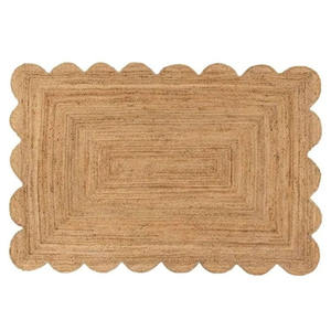 Tapis de luxe moderne et élégant tapis de jute doux et élégant tissé à la main en fibres naturelles à poils hauts ensembles de tapis durables pour le salon - Product Image 4