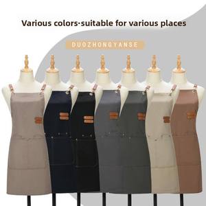Vente en gros de capes de barbier en cuir personnalisées, fournitures professionnelles pour la coupe de cheveux, prix bas, équipement de salon de coiffure, résistant à l'eau - Product Image 2