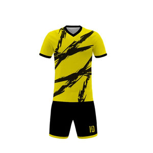 Conjuntos de Camisetas y Pantalones Cortos de Fútbol Personalizados de Alta Calidad, 100% Poliéster, Cuello Redondo, Manga Corta, Estampados, Elásticos para Verano - Product Image 2