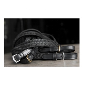 Riendas de caballo de alta calidad internacional Rub, ajuste cómodo duradero, multicolor, 16mm, tapón de agarre de goma pesada, accesorio de latón - Product Image 1