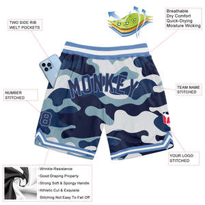 Wholesale Customized Sublimation Shorts 100% Polyester Sports Team Shorts <b>Custom</b> Club Shorts Training Shorts Personalized Print - Product Image 5