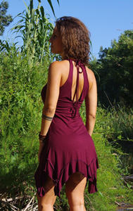 Vestido Pixie Élfico Bohemio para Festival, Vestido de Hada Fluido, Vestido de Verano Bohemio, Atuendo Cómodo para Mujer - Product Image 2