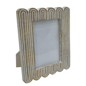 Marco de Fotos Vertical Creativo, Rústico y Vintage, Hecho a Mano con Madera de Mango Premium, para Decoración de Mesa en el Hogar - Product Image 1