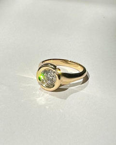 Igi/gia แล็บตัดเพชรวินเทจ14K สีเหลืองแหวนแต่งงาน/งานหมั้นใส่ได้ทั้งชายและหญิงสีขาวทองคุณภาพดีสำหรับงานปาร์ตี้ครบรอบ-คุ้มค่า - Product Image 4