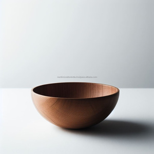 Nature's Bounty Rústico Acacia Madera Ensalada Lavabo Centro de mesa decorativo desechable para el hogar Abrazar el encanto - Product Image 3